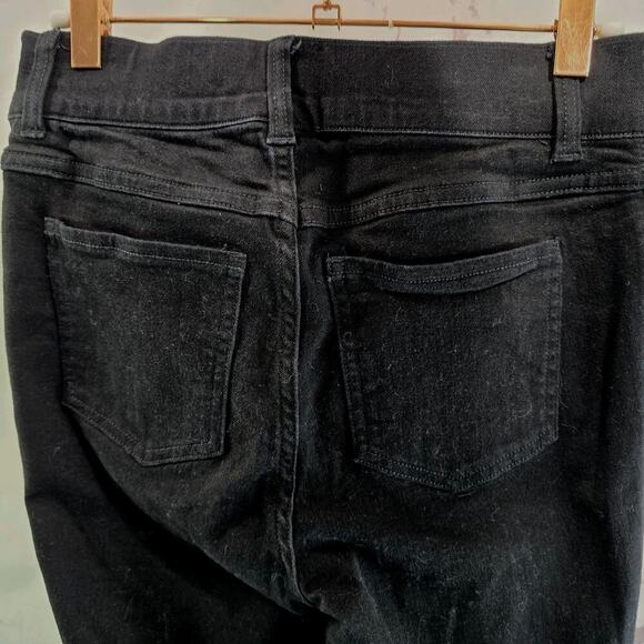 Spanx Jeans Womens Small Black Everywear Flare Denim Jean High Rise Wide 20326R - Picture 6 of 12